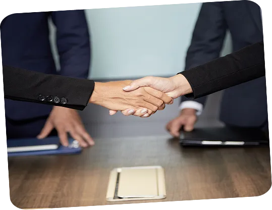 Professional handshake